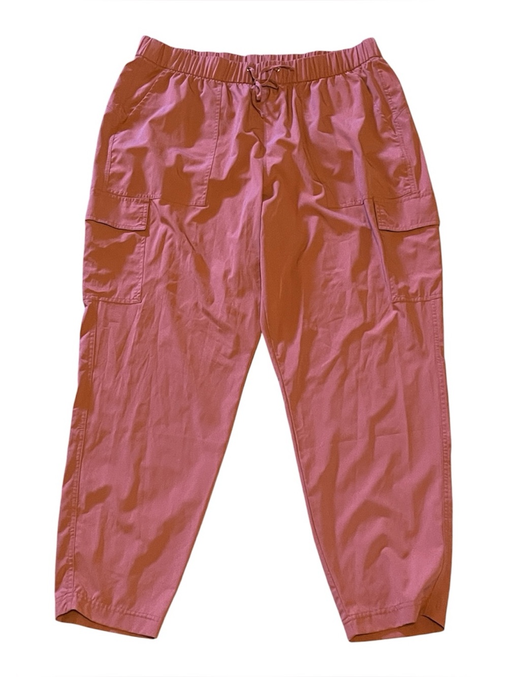 Old Navy High-Waisted StretchTech Cargo Ankle Pants Cedarwood Size XL